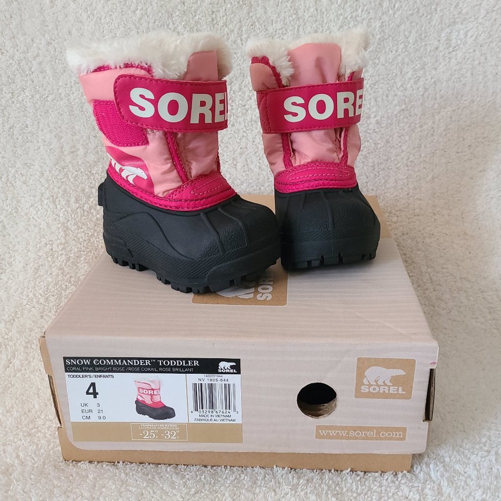Sorel Snow Commander Boots - Toddler Girls size 4